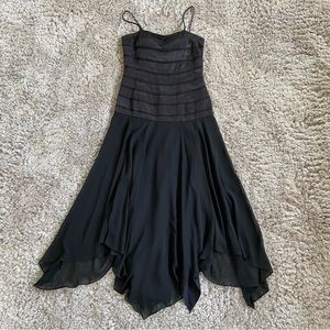 Black asymmetrical dress made & bought in Brazil